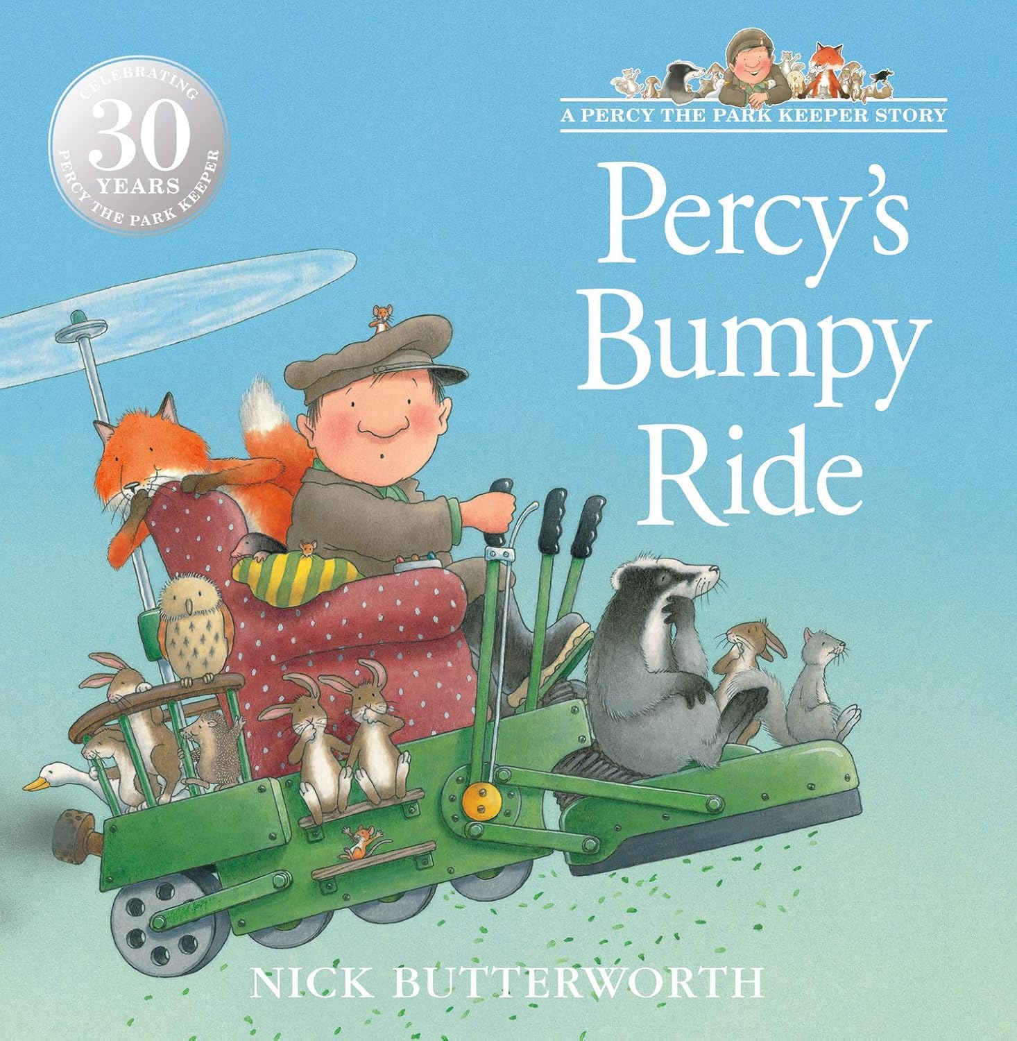 Percy the Park Keeper 6 Books Collection Set by Nick Butterworth (One Snowy Night, After The Storm, Rescue Party, Secret Path, Treasure Hunt & Percy's Bumpy Ride) - Image 4