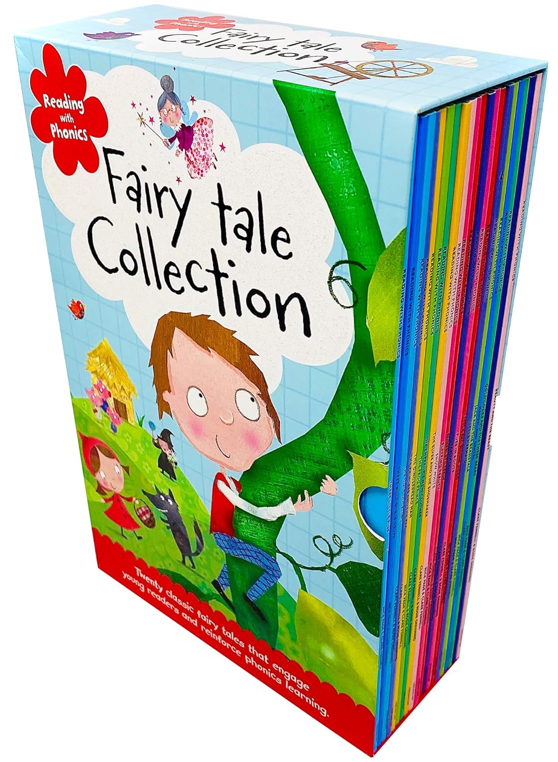 Reading with Phonics Fairy Tale Collection 20 Books Box Set (Beauty and the Beast, Cinderella, Little Mermaid, Puss in Boots, Snow White, Three Little Pigs & MORE!) - Image 3