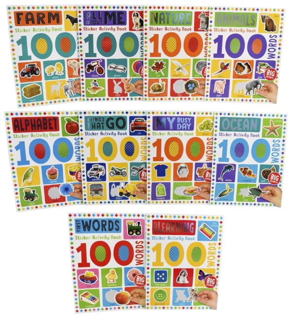 100 Words Sticker Activity Book 10-set