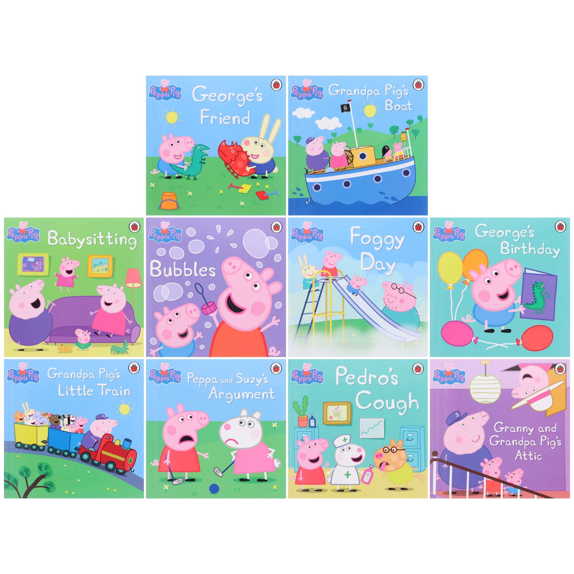 Peppa Pig Lime Bag Set 10 Book Set - Image 2