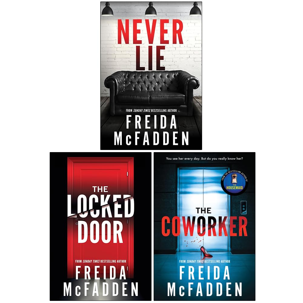 "Freida McFadden 3 Books Set (The Locked Door, Never Lie, The Coworker)" - Image 3