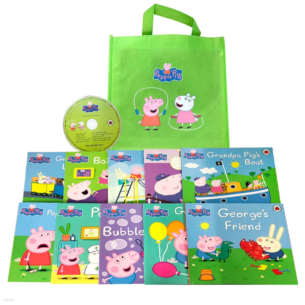 Peppa Pig Lime Bag Set 10 Book Set - Image 3